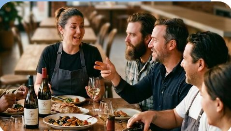 Gedeckter Tisch in einem Restaurant